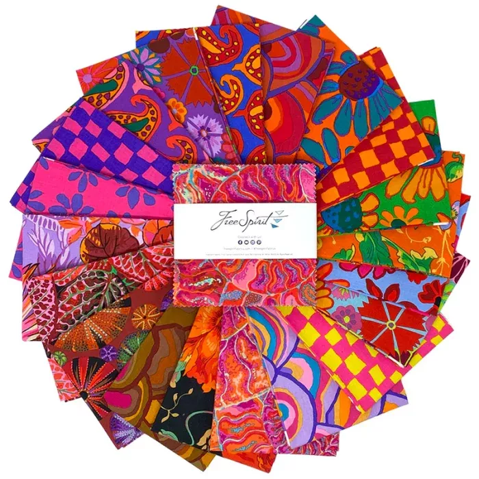 Kaffe Fassett – August 24 Charm Pack – Hot
