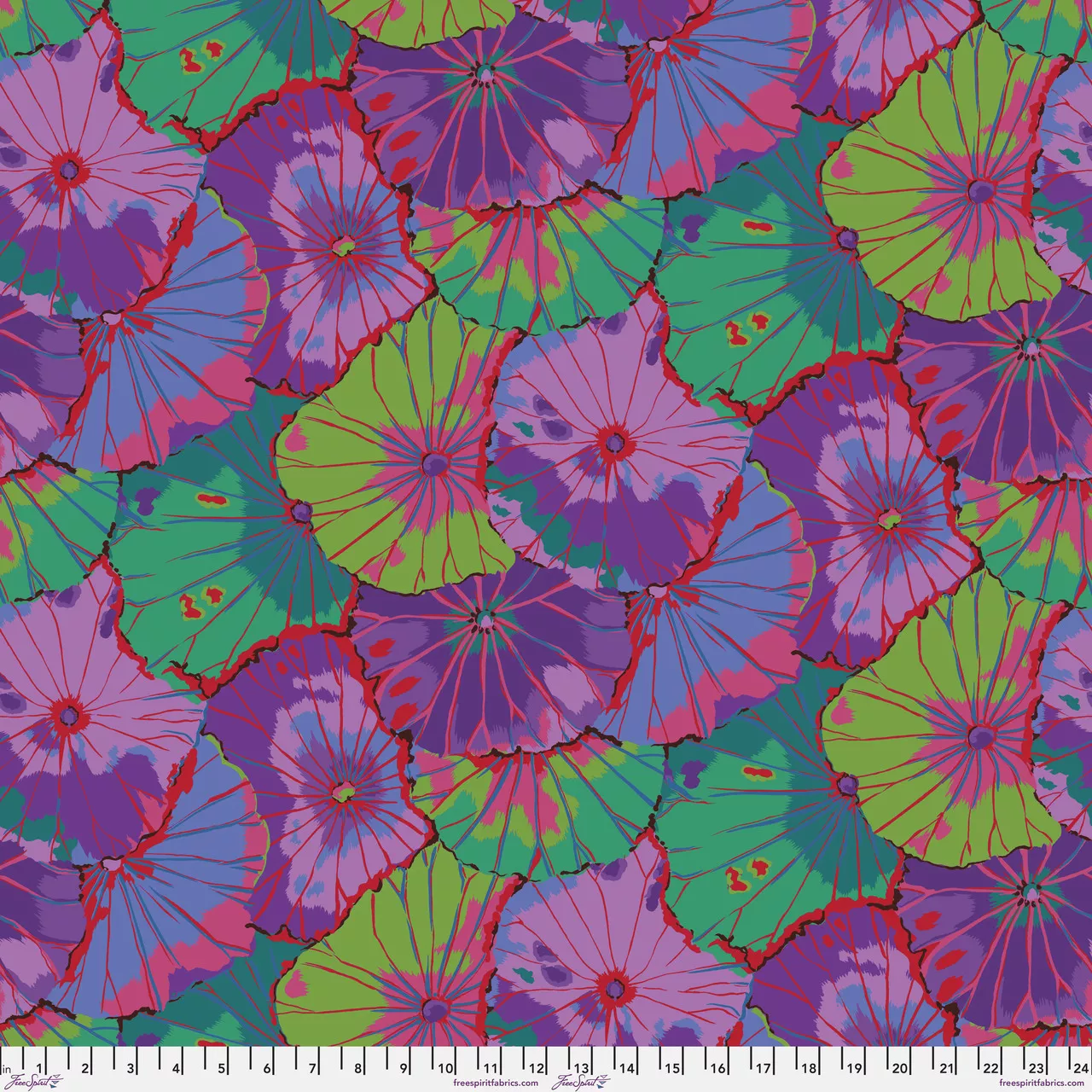 Kaffe Quilt Backs 108" - Lotus Leaf - QBGP007.PURPLE