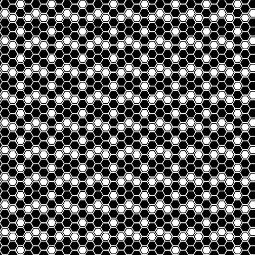Kanvas Studio Buzzworthy-Honeycomb Black/White