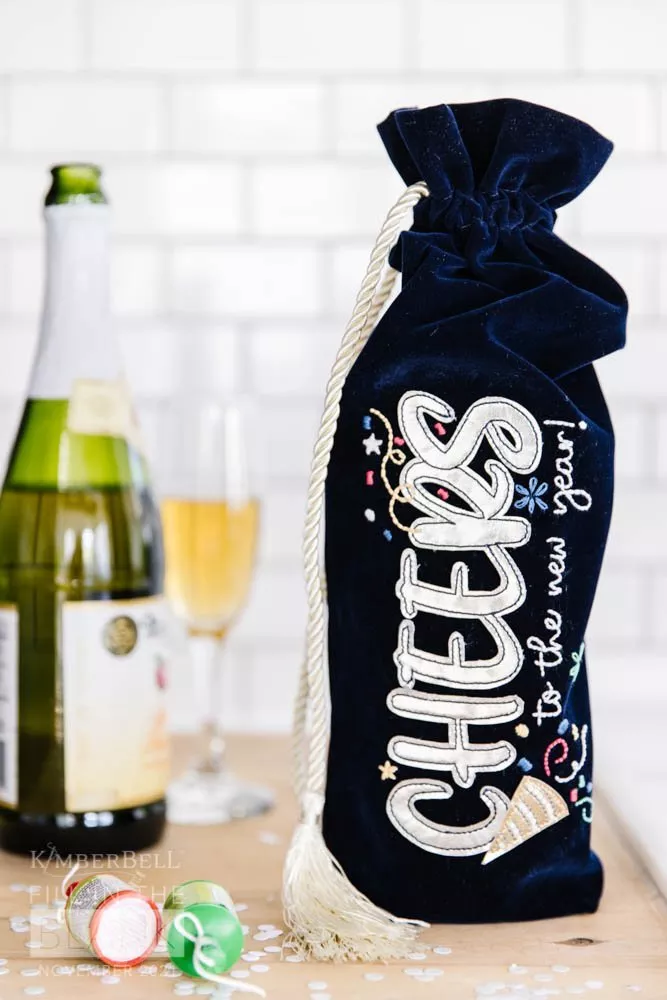 Kimberbell Blanks Velvet Wine Bag