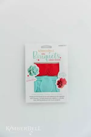 Kimberbell Mini Bouquet White Red & Teal