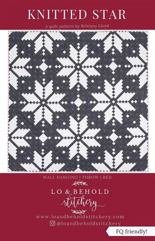 knitted-star-quilt-pattern Knitted Star Quilt Pattern