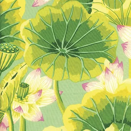 Lake Blossoms - Green FQFreeSpirit GP93.GREE