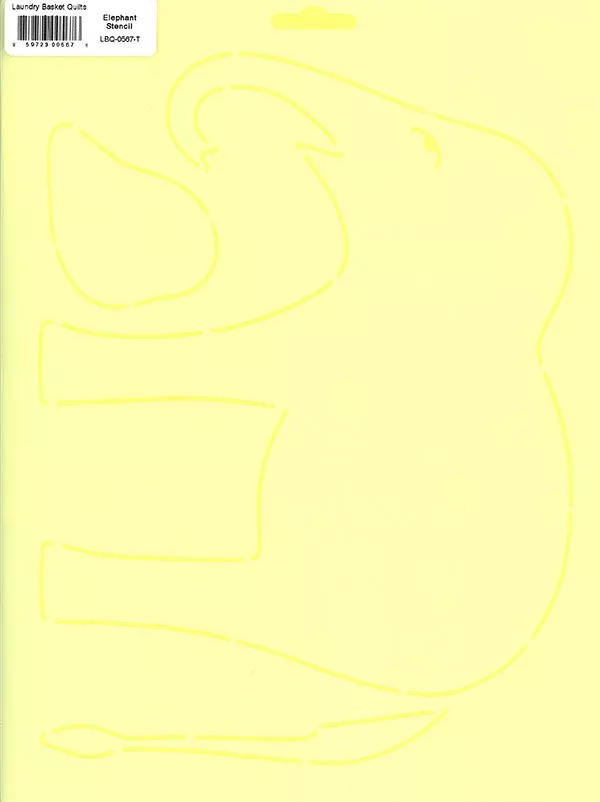 LBQ 0567T Elephants Stencil