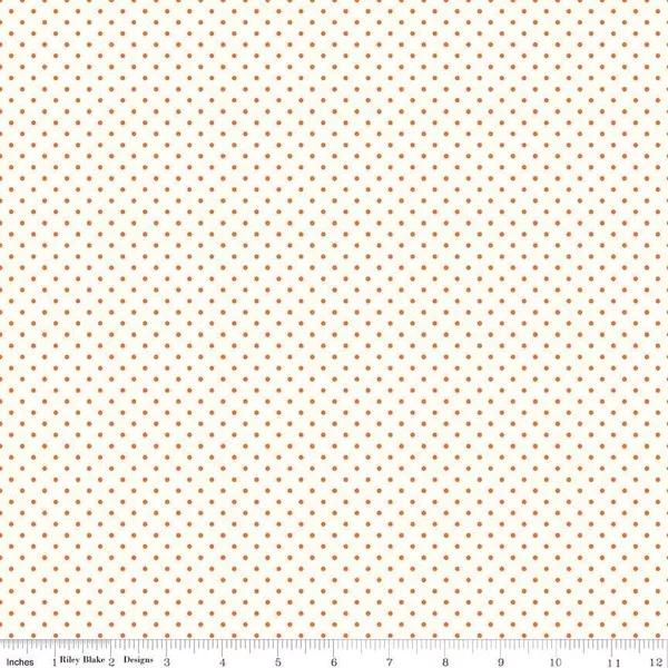 le-creme-swiss-dot-orange Le Creme Swiss Dot Orange