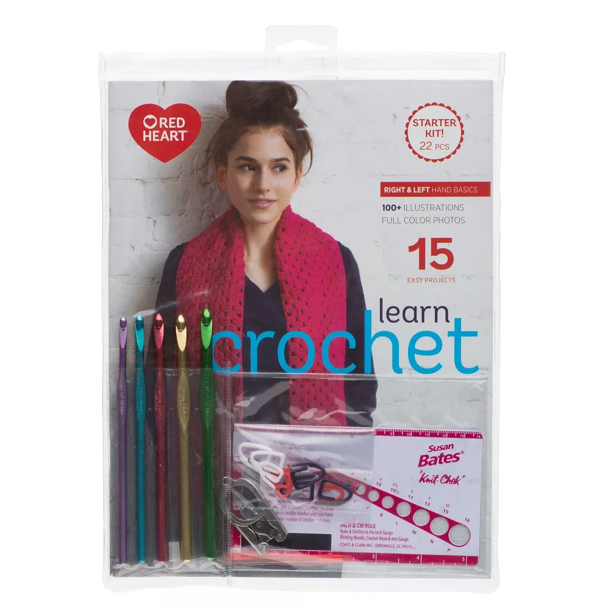 Learn Crochet/Knitting Kits - Red Heart