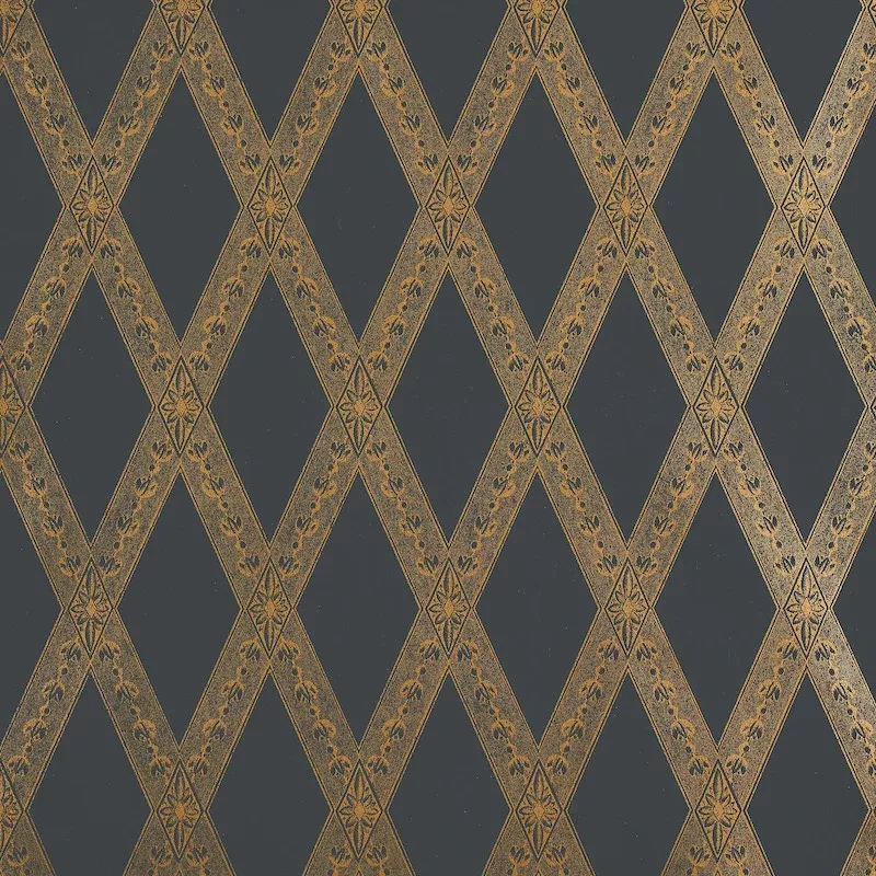 LES LOSANGES TOILE GOLD ON BLACK