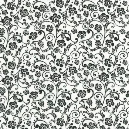 Licorice Bits II Black on White