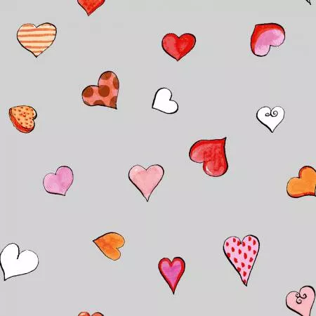 Light Grey Hearts