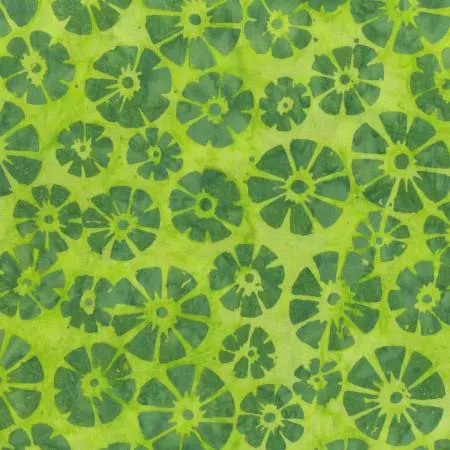 Lime Lilypad Batik
