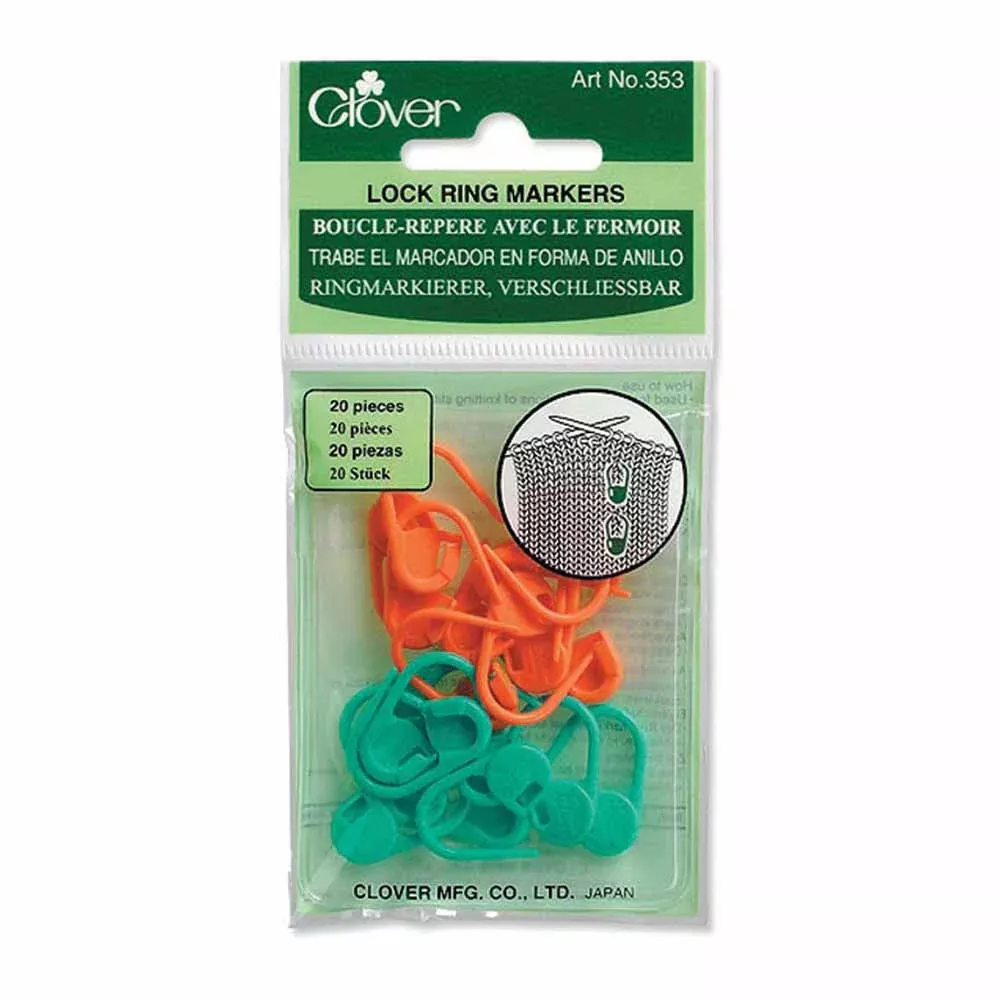 Lock Ring Markers - 20ct - Clover 353