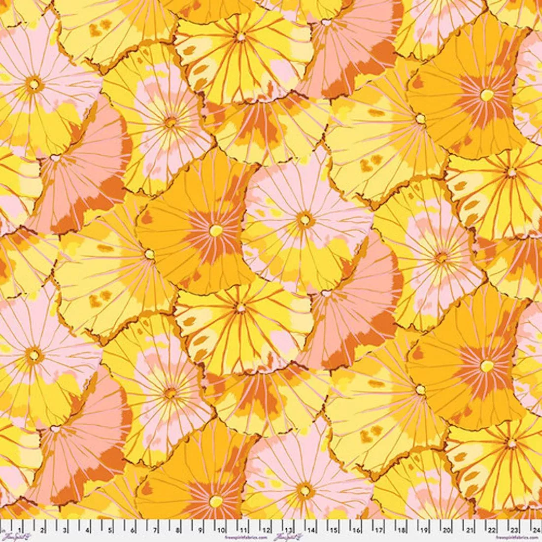 Lotus Leaf Yellow by Kaffe Fassett