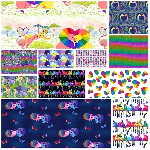 love-in-wild-11-piece-fat-quarter-bundle Love in the Wild 11 Piece Fat Quarter Bundle