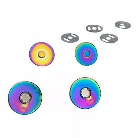 Magnetic Snap - 3/4" - Rainbow Iridescent