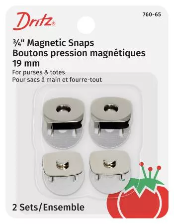 Magnetic Snap Square Nickel 3/4in