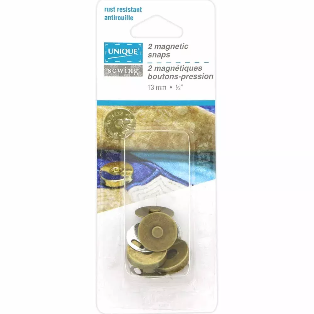 magnetic-snaps-13mm-antique-gold-2pc Magnetic Snaps 13mm - Antique Gold - 2pc