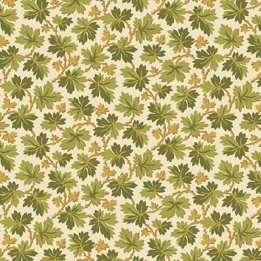Maple Leaves Green by AF Studio