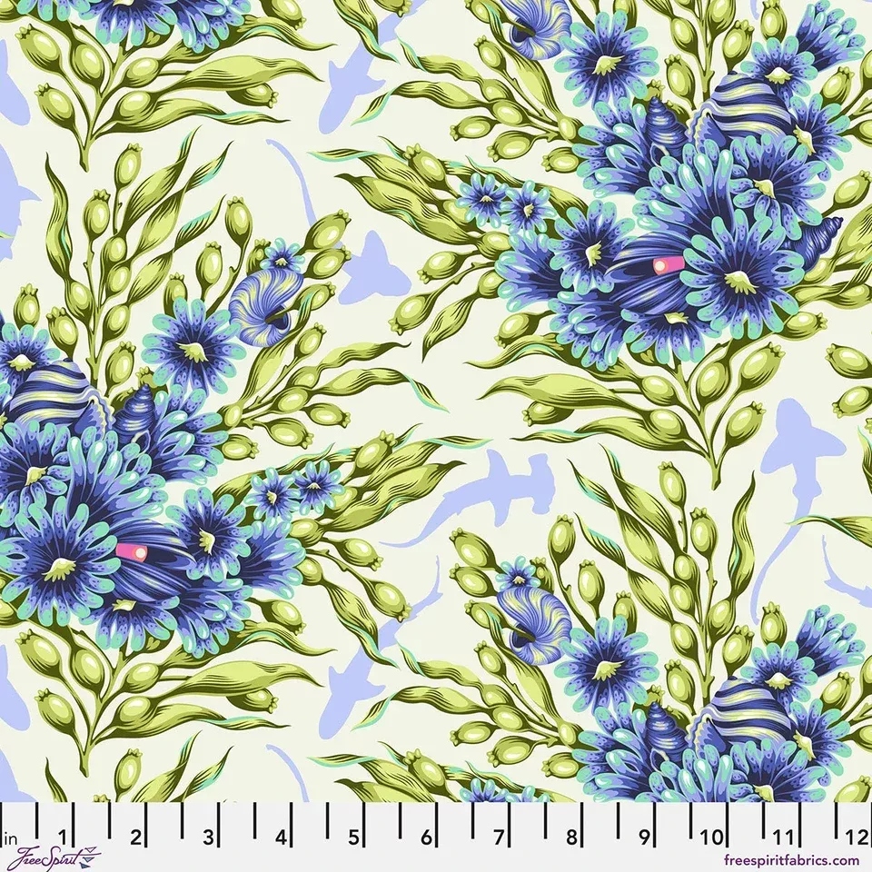 marine-shadow-sharks-tula-pink-floral-reef Marine | Shadow Sharks | Tula Pink | Floral Reef
