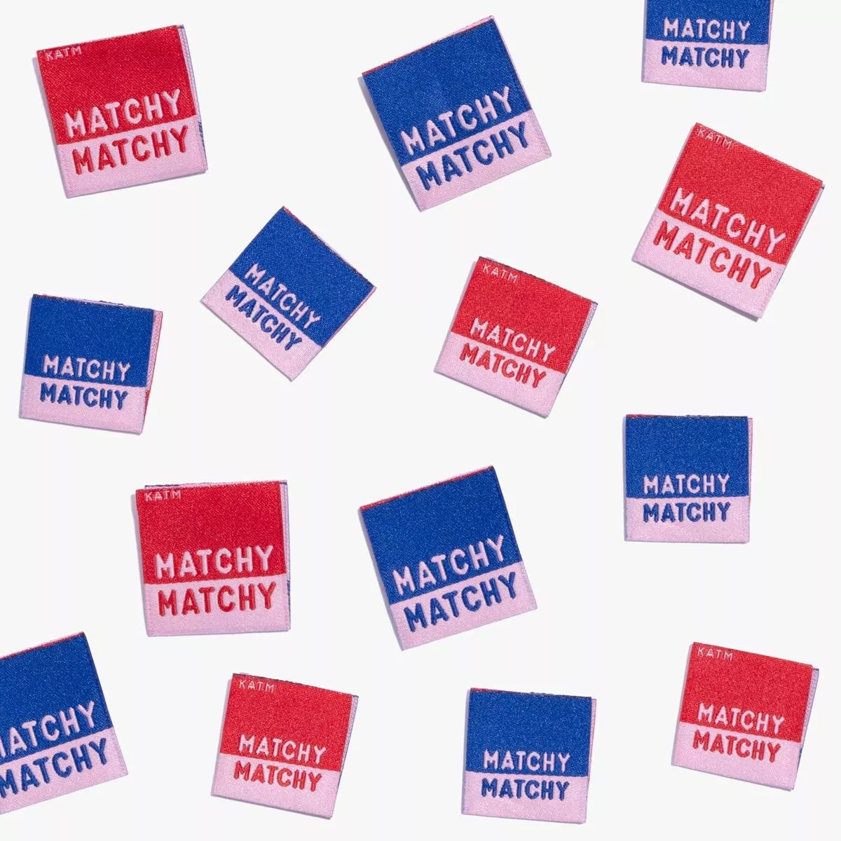 matchy-matchy-woven-labels-pack-10-kylie-machine “Matchy Matchy” Woven Labels | Pack of 10 | Kylie And The Machine