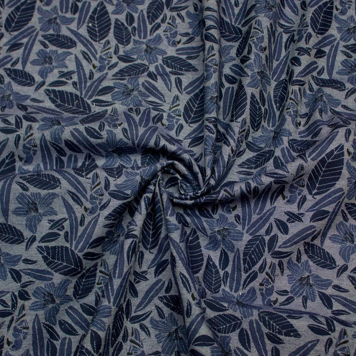 max-blue-floral-printed-cotton-fabric Max Blue Floral Printed Cotton Fabric