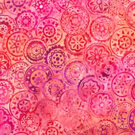 Medallions Coral Batik