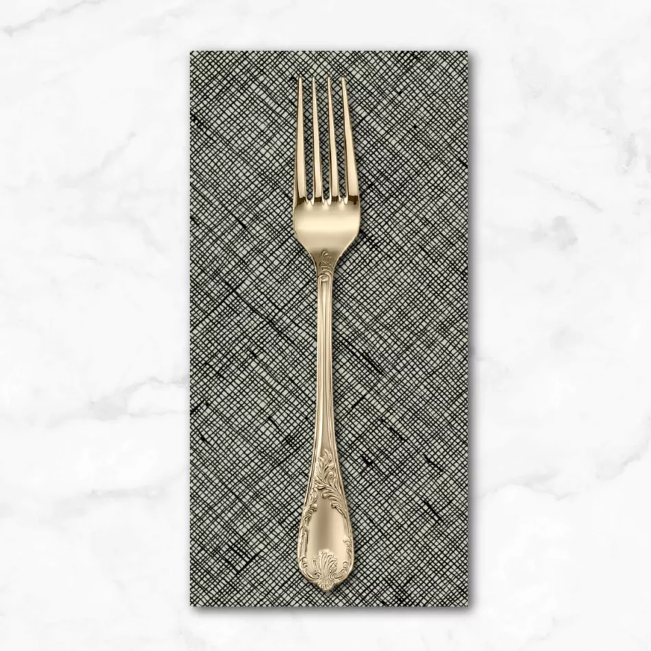 memento-crosshatch-in-black-dinner-napkin Memento, Crosshatch in Black, Dinner Napkin
