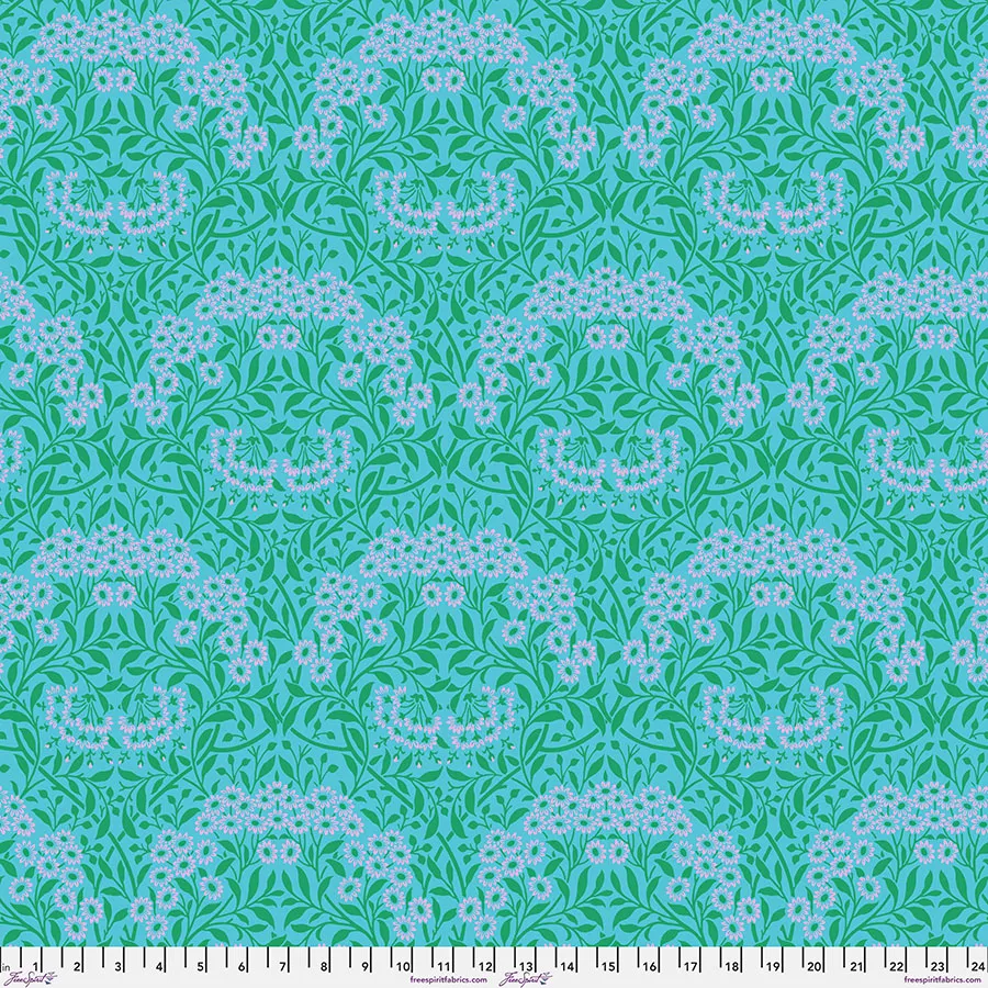 Michaelmas Daisy - Aqua || Kaffe x Morris & Co