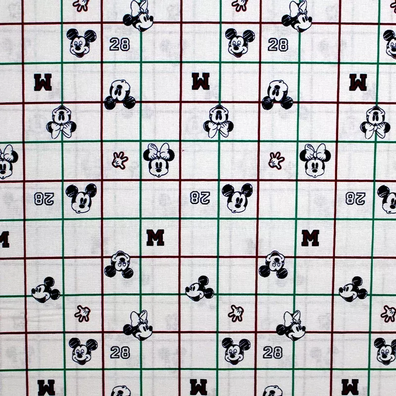 Mickey Minnie Grid - 45" - 100% cotton