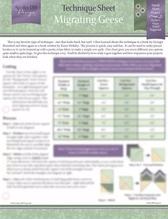 Migrating Geese Technique Sheet
