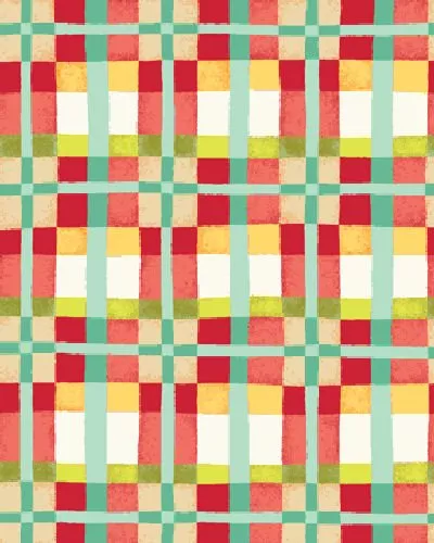 Mischief 2883-10 Happy Plaid Red