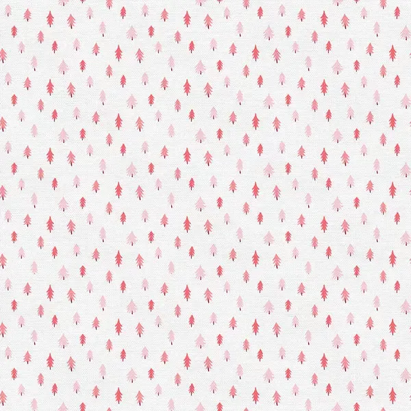 Mistletoe Mutts – Ditsy Trees – Pink