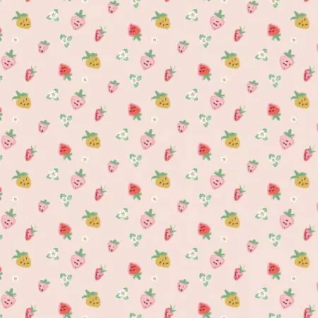 Misty Morning Strawberries Blush