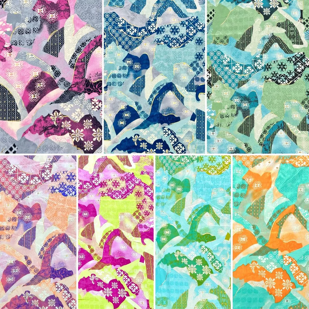 mixed-panels-silky-polyester-fabric Mixed Panels Silky Polyester Fabric