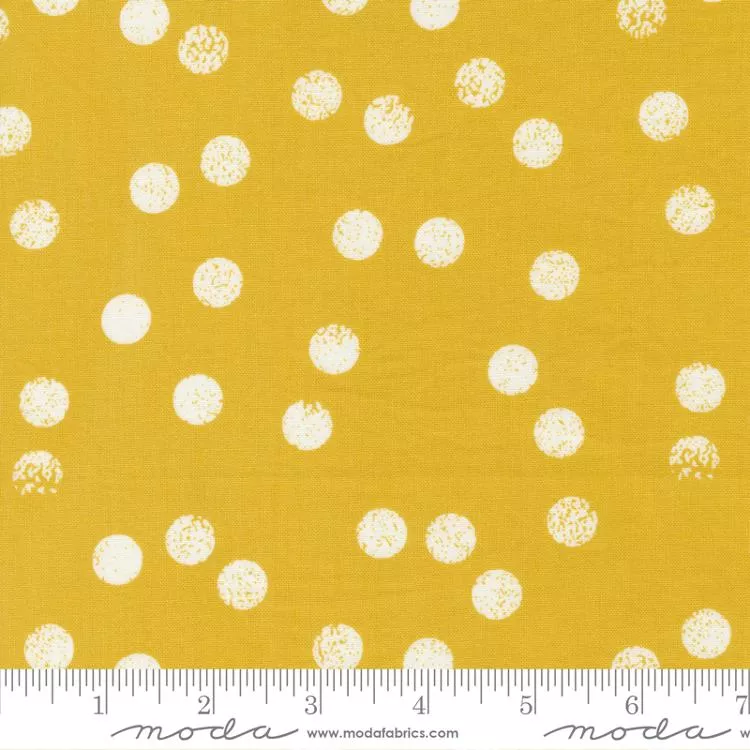 Moda - Zen Chic - Filigree - Dots - Saffron 1813 13