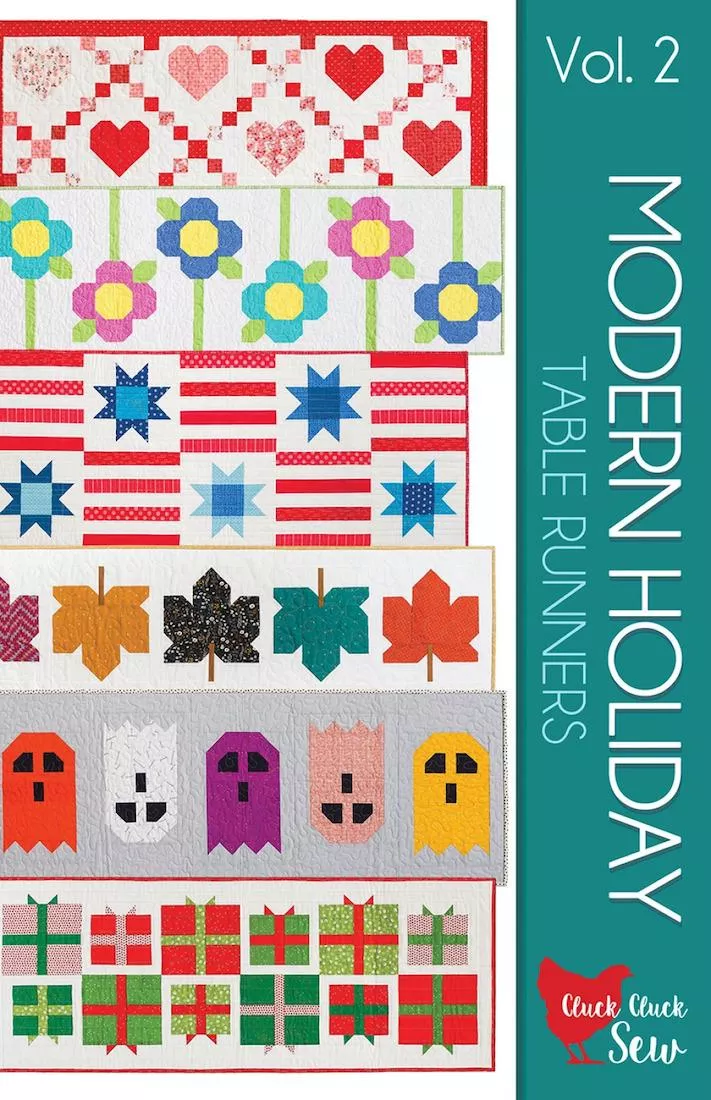 Modern Holiday Table Runners Volumne 2 by Cluck Cluck Sew