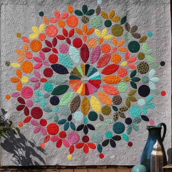 Modern Mandala Quilt Pattern