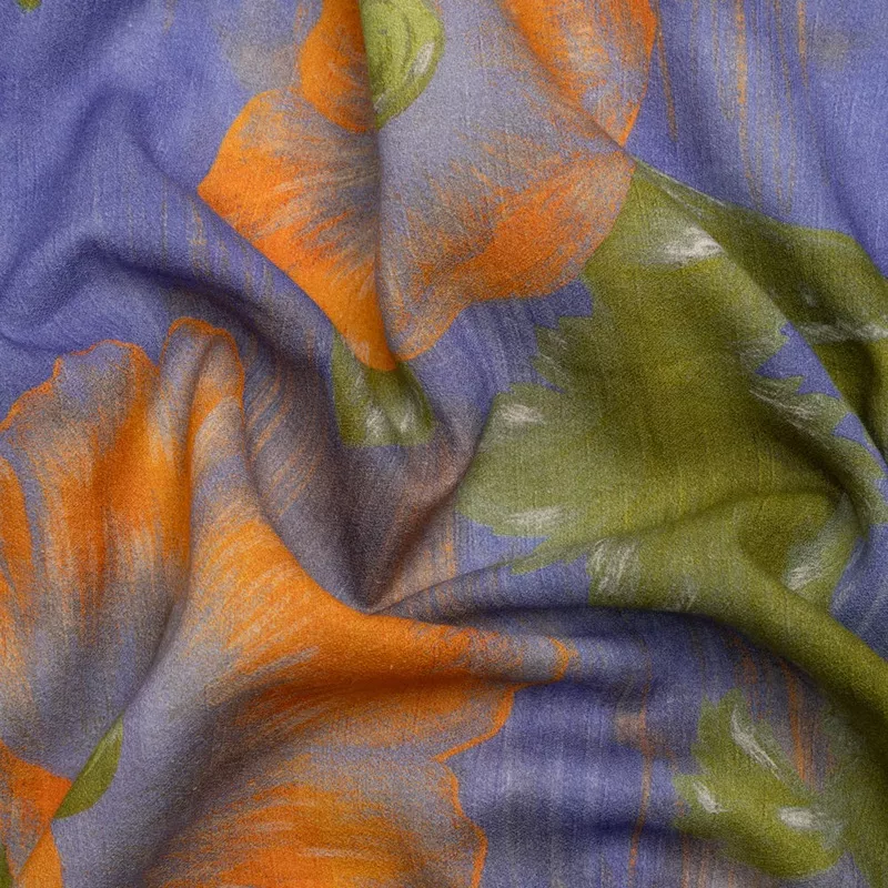 mood-exclusive-blue-clementines-lavender-cotton-crepe Mood Exclusive Blue Clementines and Lavender Cotton Crepe