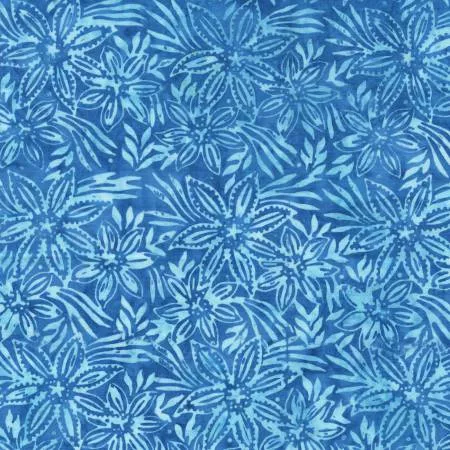 Moody Blue Tiger Floral Sky