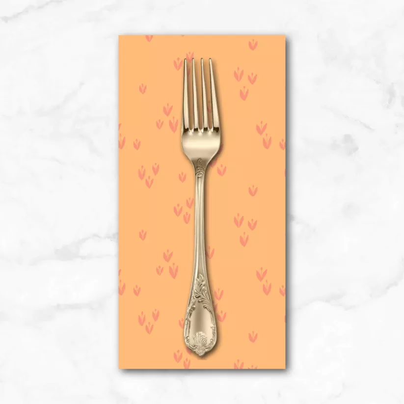 moonlit-sprout-in-peach-dinner-napkin Moonlit, Sprout in Peach, Dinner Napkin