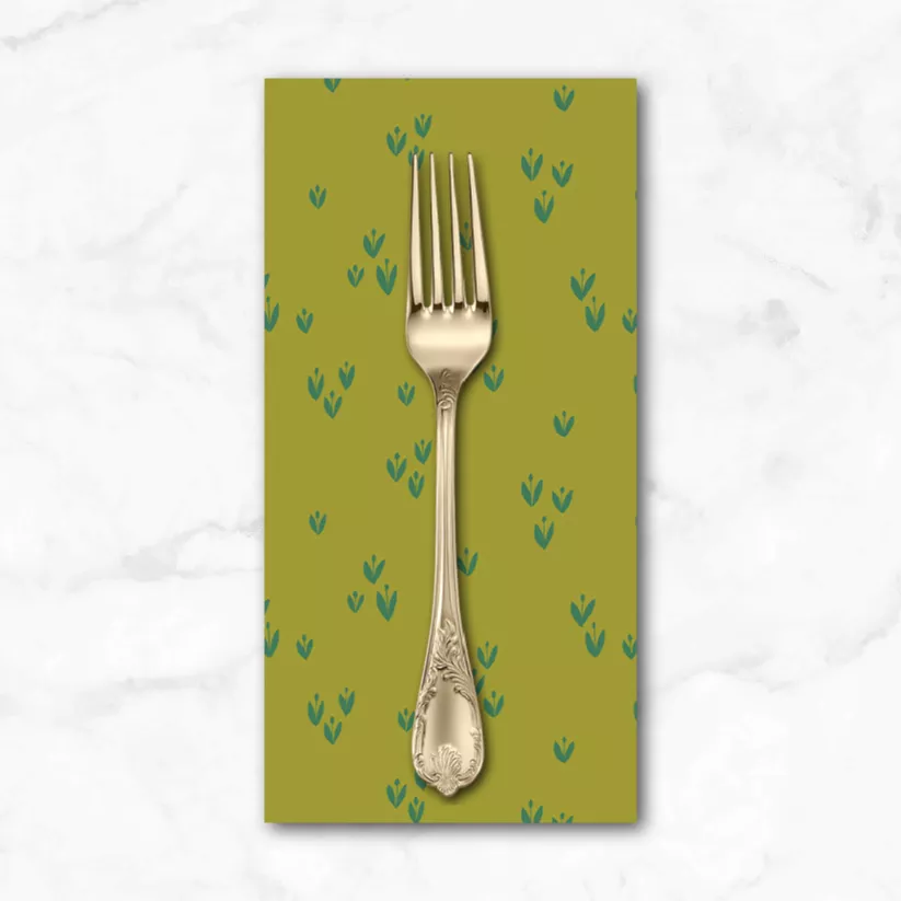 Moonlit, Sprout in Sprig, Dinner Napkin