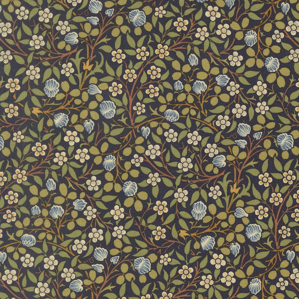 morris-muse-clover-in-twilight-fabric-half-yards Morris Muse, Clover in Twilight, Fabric Half-Yards