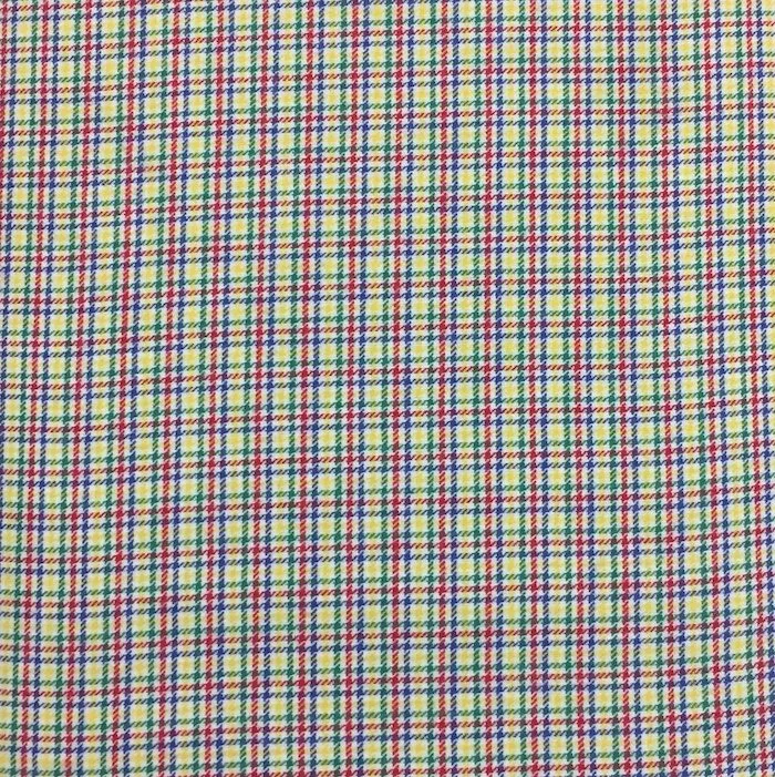Multi Colored Check Brushed Cotton