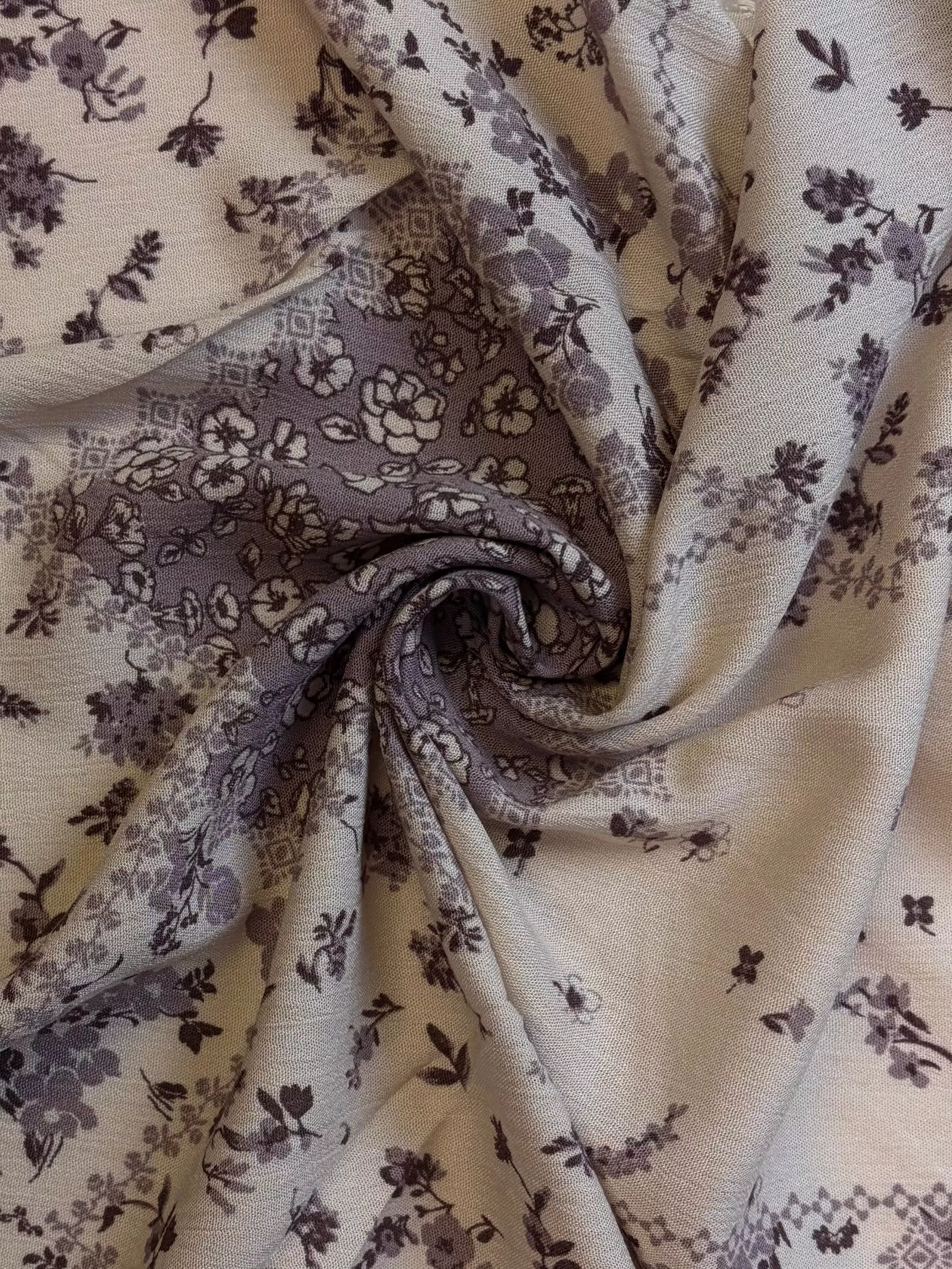 muted-lavender-with-flowers-rayon Muted Lavender with Flowers | Rayon