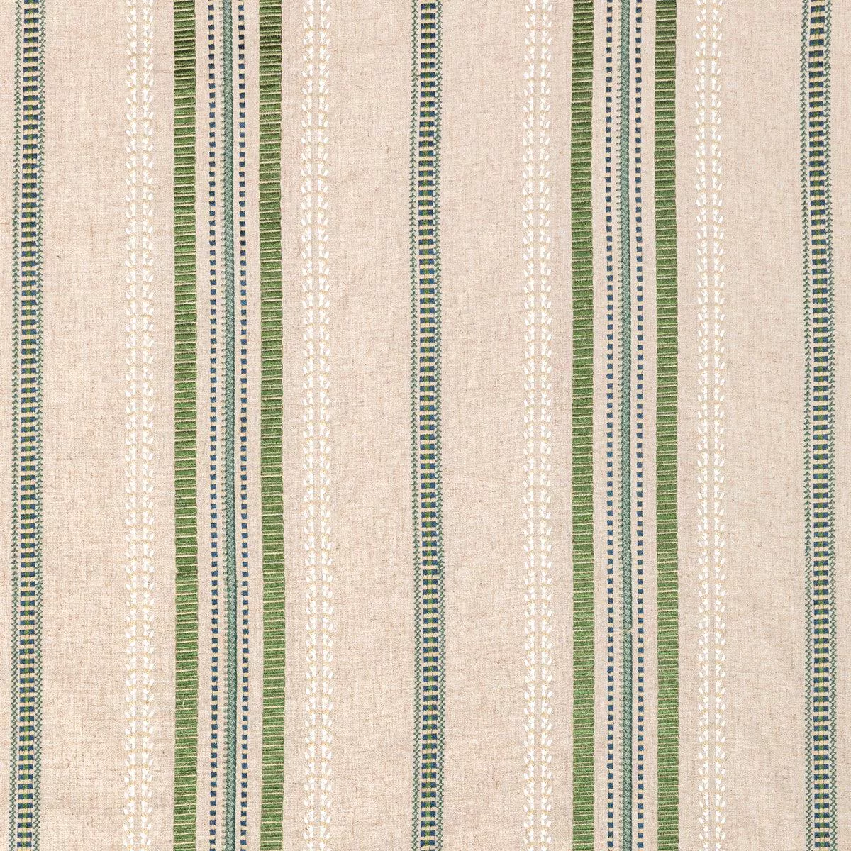 Nautique Emb Green/Blue Fabric