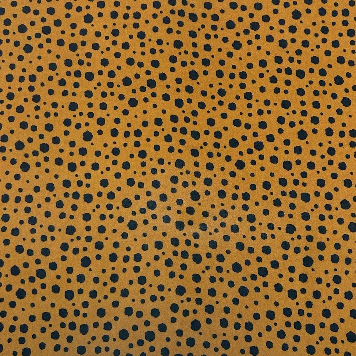 navy-spots-on-brown-crepe-fabric Navy Spots on Brown Crepe Fabric