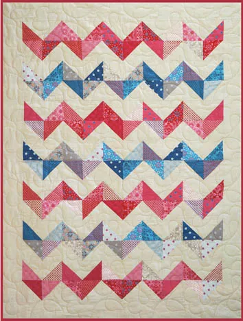 nellie-hill-chevron-quilt Nellie Hill Chevron Quilt
