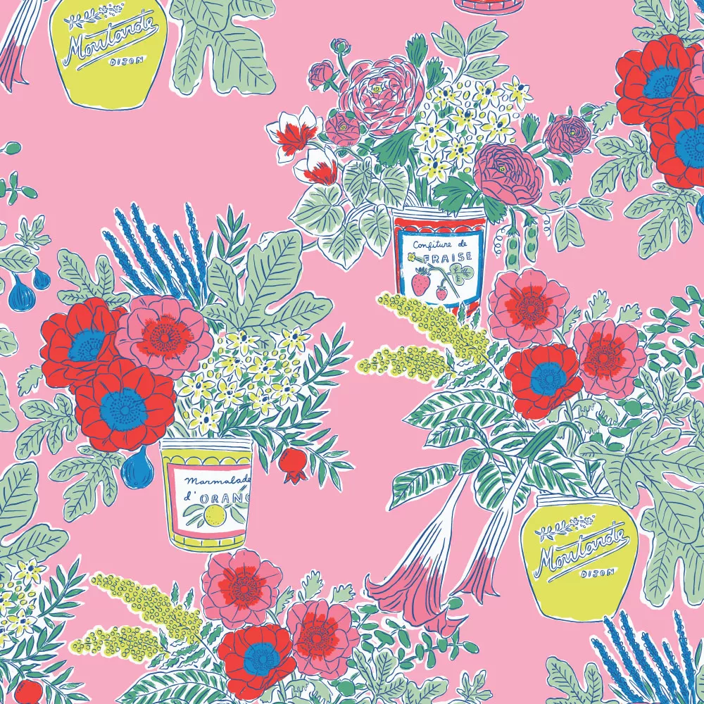 nice-nice-nice-flowers-in-pink-fabric-half-yards Nice Nice, Nice Flowers in Pink, Fabric Half-Yards