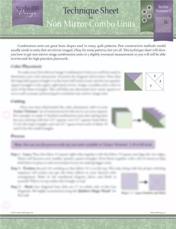 Non-Mirror Combo Units Technique Sheets