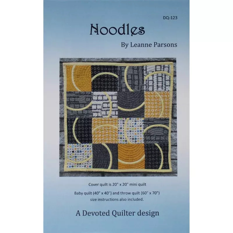 Noodles - Quilting Pattern - Devoted Quilter