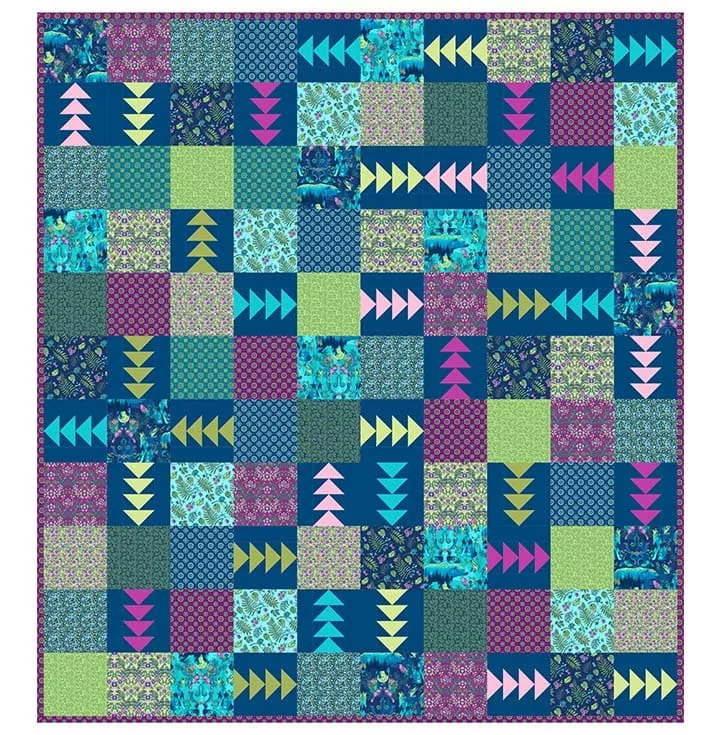 Northern Relfection QUILT PATTERN - WILD by Natural Born Quilter